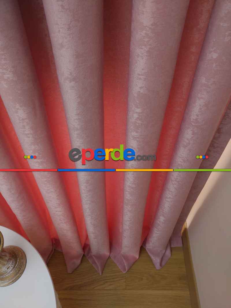 Soft Pembe Fon Perde (180)- A.pudra-pembe