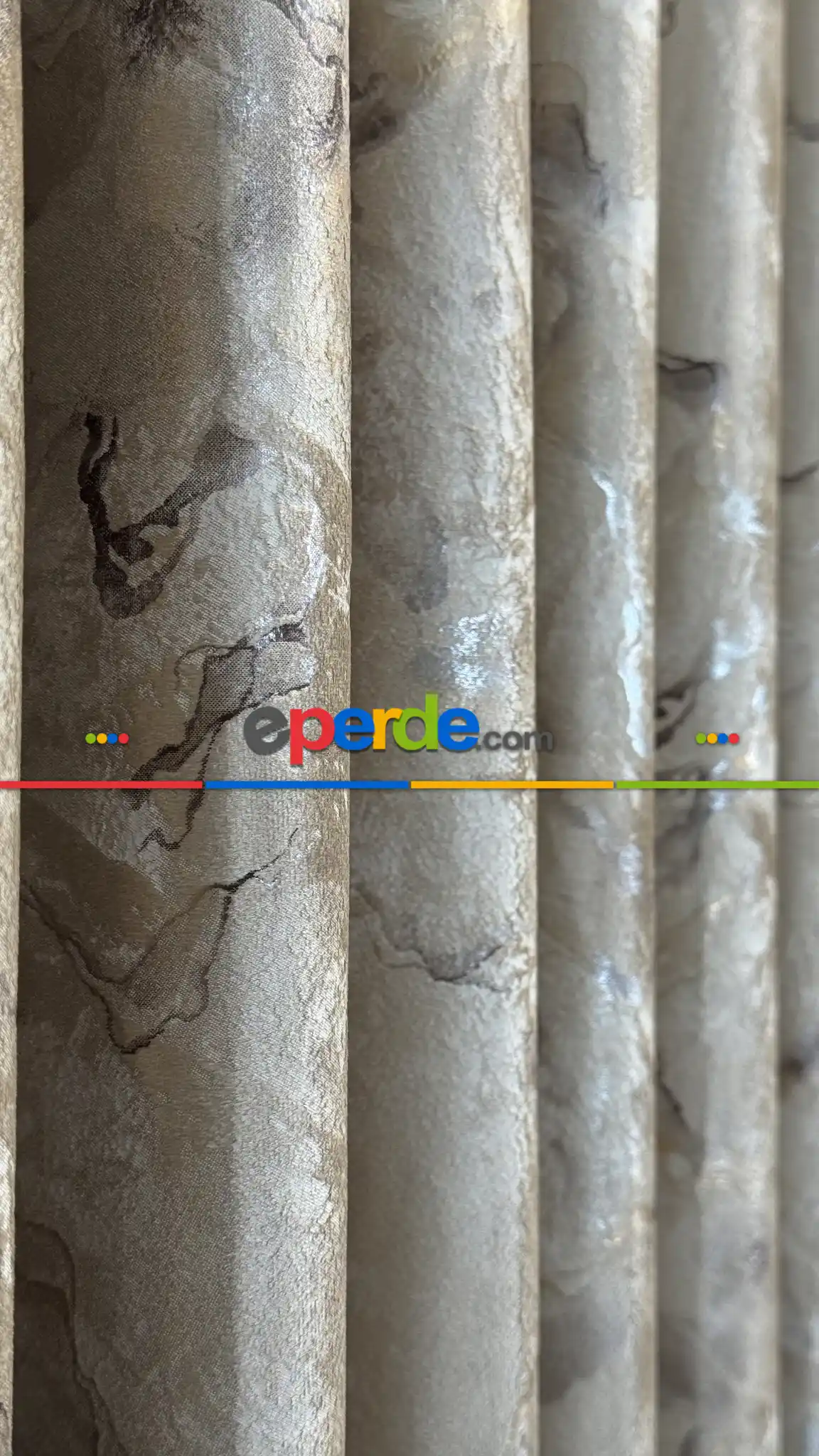 Bej İthal Kadife Fon Perde