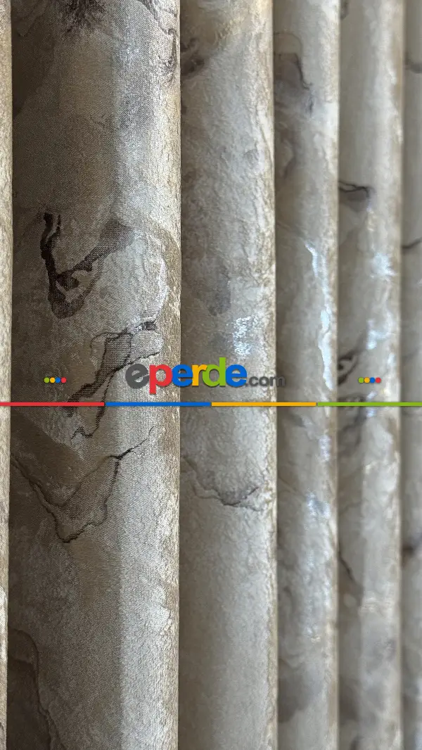 Bej İthal Kadife Fon Perde