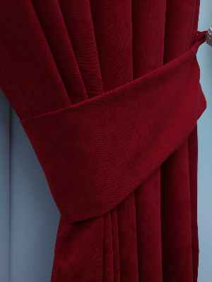 Kırmızı - Düz Fon Perde- Kırmızı