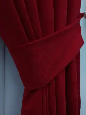 Kırmızı - Düz Fon Perde- Kırmızı