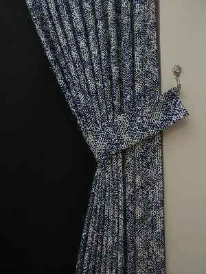 En Yeni Mutfak Fon Perde Modelleri 2021 ( Leke Tutmaz )- Lacivert-bej