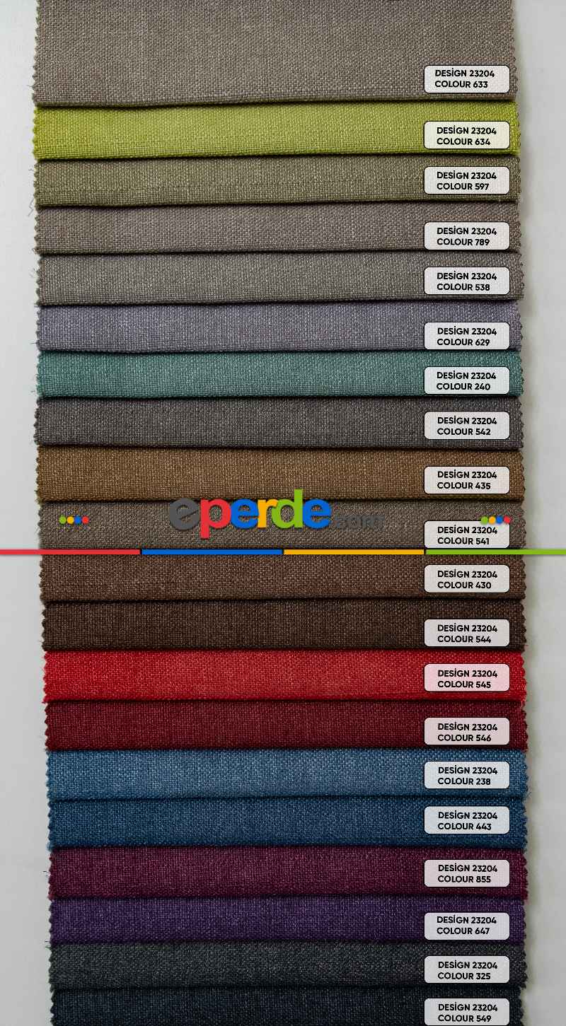 Oturma Odası -  2025 Kreasyonu Keten Dokulu Poltester Fonluk Kumaş - İtinalı Dikiş Garantisi