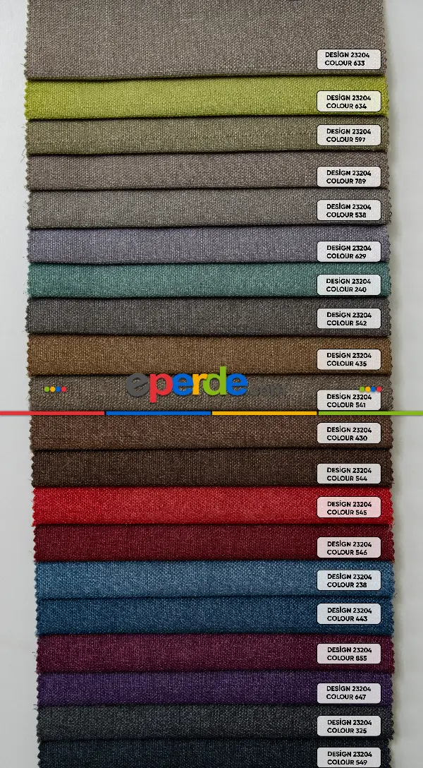 Yatak Odası - 2025 Kreasyonu Keten Dokulu Poltester Fonluk Kumaş - İtinalı Dikiş Garantisi