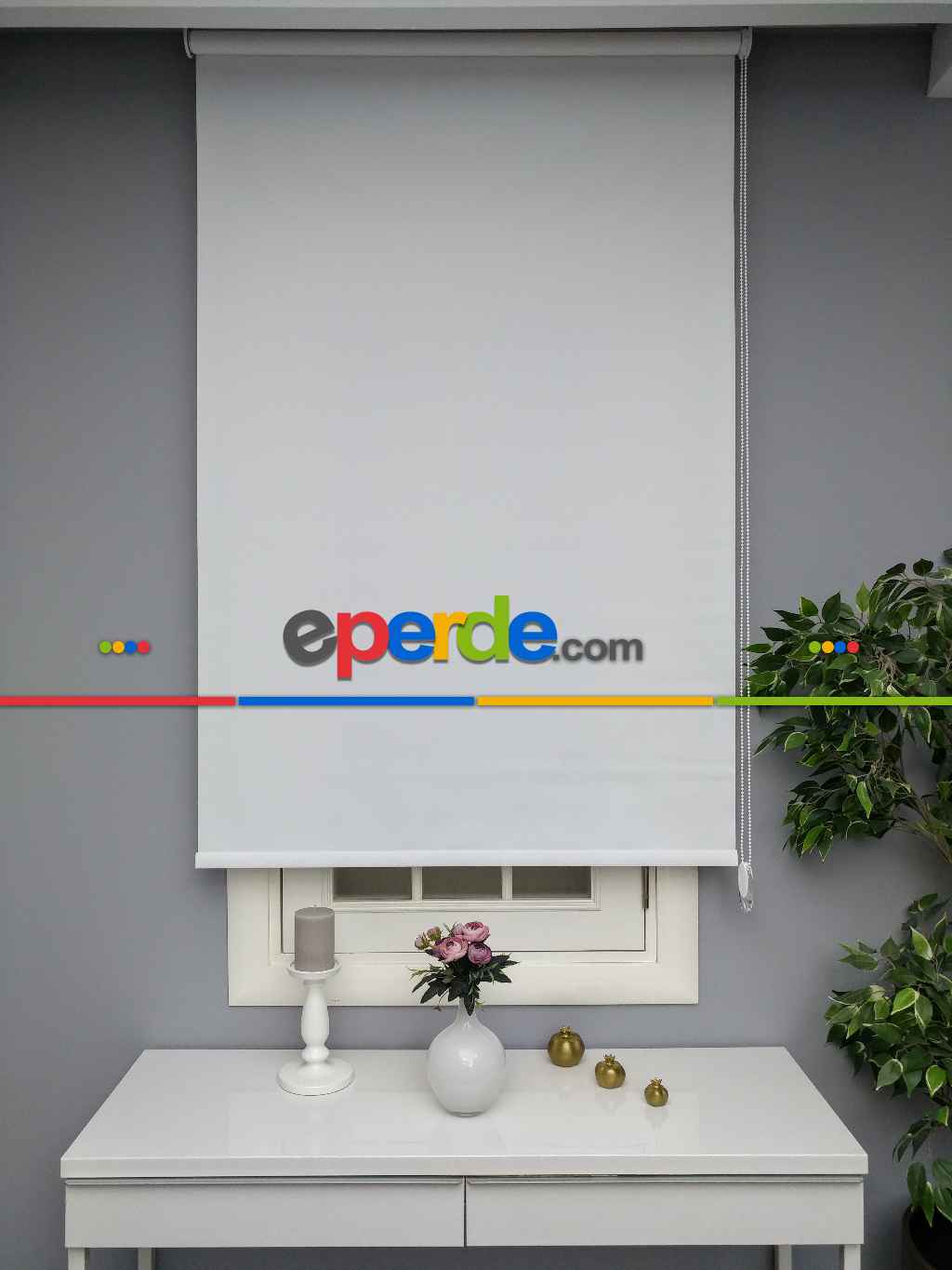 Beyaz Leke Tutmaz Yüksek Kalite Düz Stor Perde Perlehome