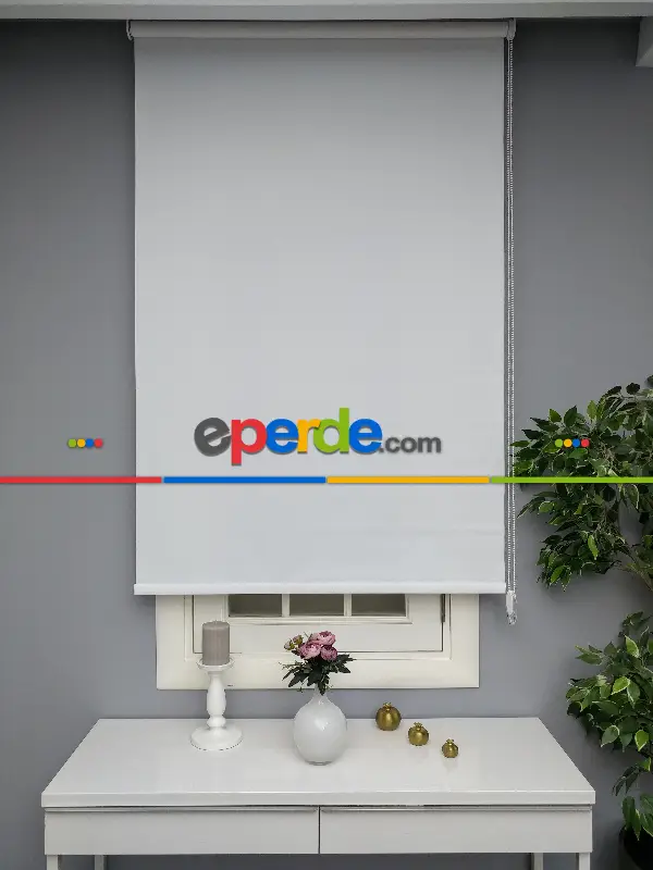 Beyaz Leke Tutmaz Yüksek Kalite Düz Stor Perde Perlehome