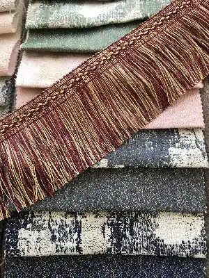 Trend Düz Saçak Serisi Ss-109- Krem-bordo