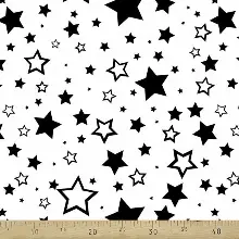 Çocuk Odası Fon Perde K471c - Kumaşı Kalındır Duck Bezi Değildir.- Siyah-Beyaz