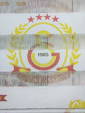 Gs. Galatasaray Taraftar Zebra Perde- Kırmızı-Sarı