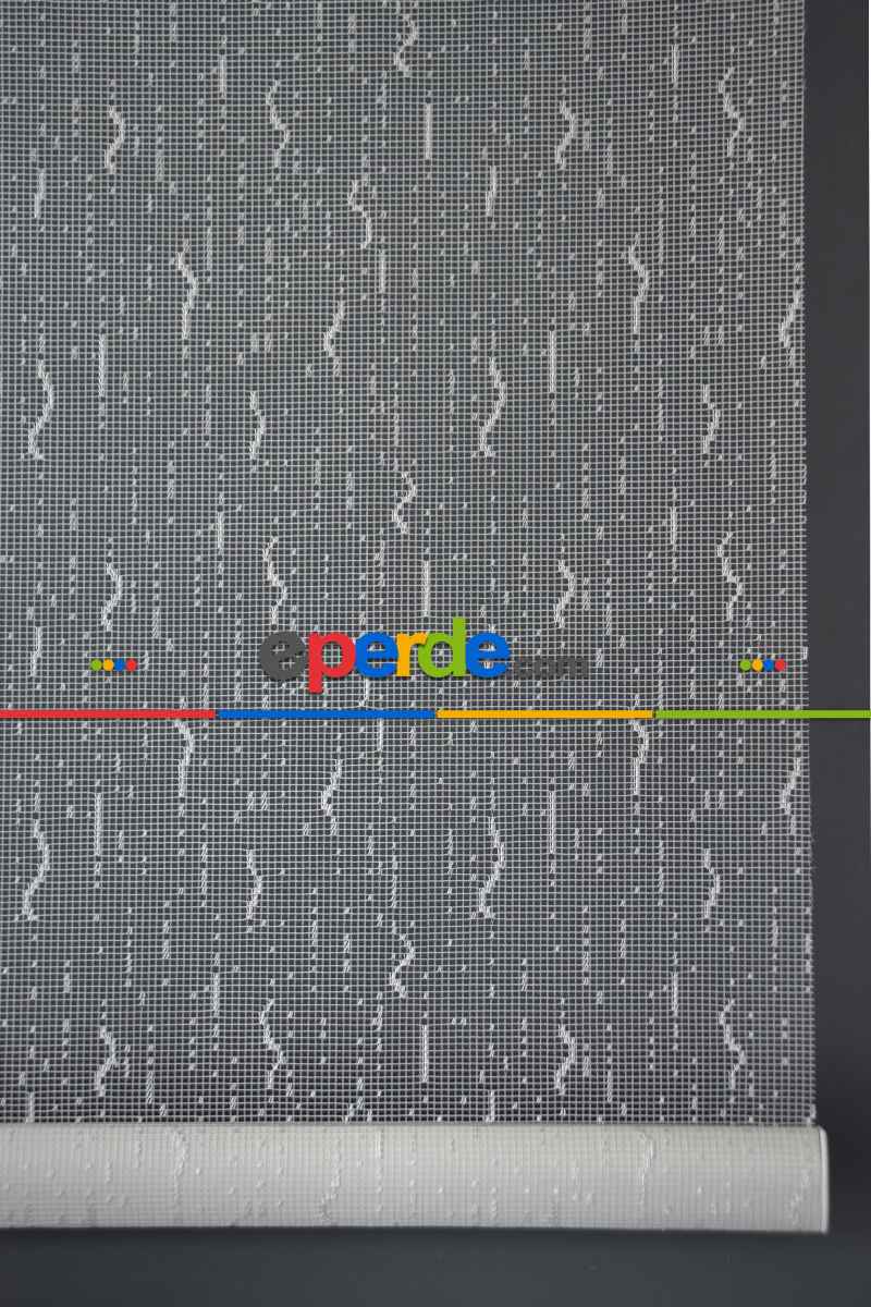 Halim Perdesan Dacuz-91 Beyaz Renk Etekli Veya Eteksiz Çift Mekanizmalı Tül Stor Perde