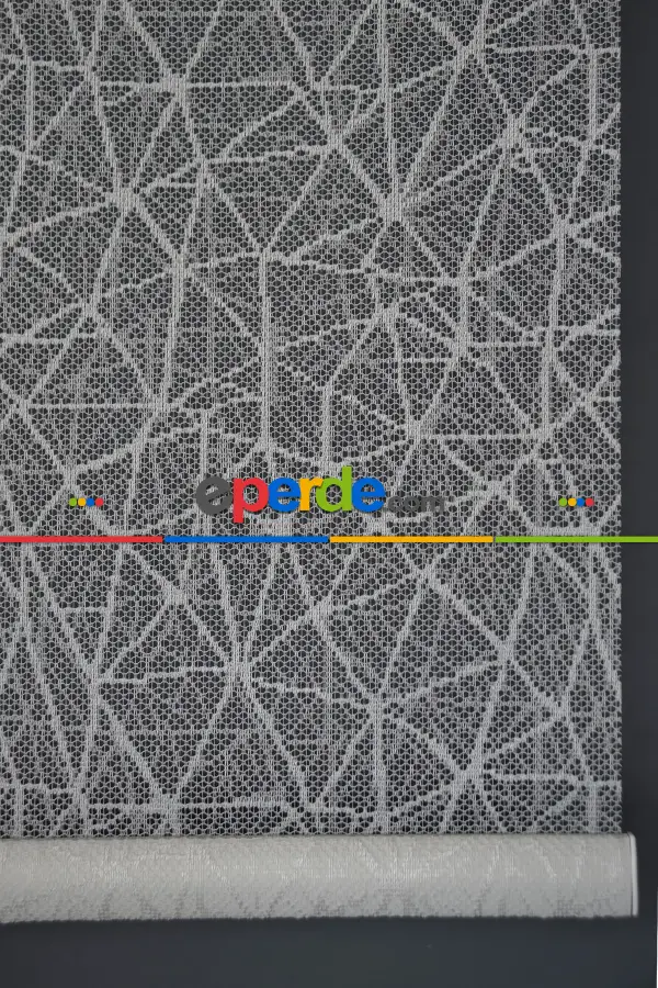 Halim Perdesan Dacuz-205 Beyaz Renk Etekli Veya Eteksiz Çift Mekanizmalı Tül Stor Perde