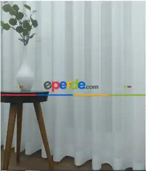 Beyaz Tergal Düz Tül (geniş En:280 Cm)- Beyaz