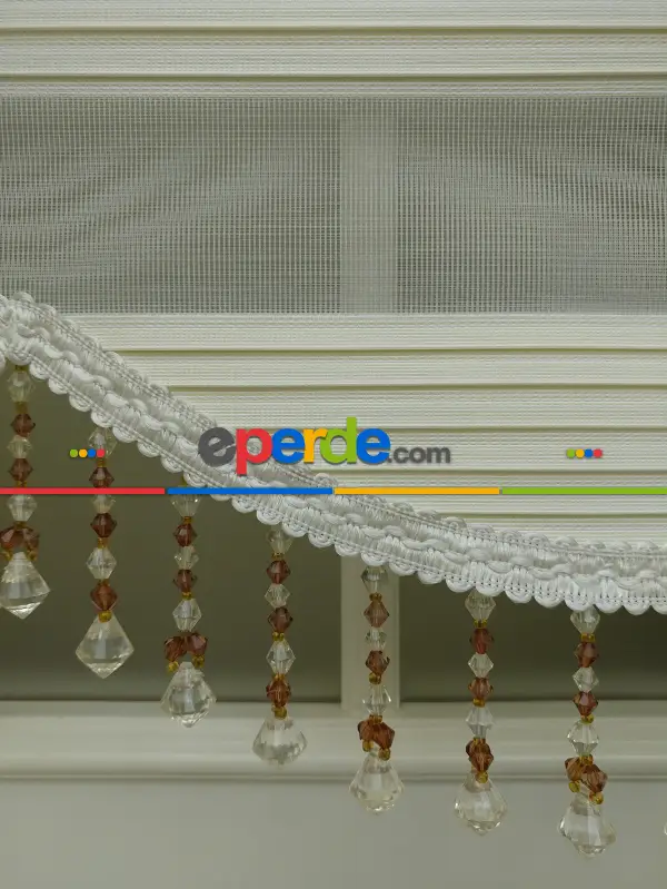 Salon Zebra Perde - % İndirimmm Krem Renk Plise Zebra Perde (kalın Zeminli) 1. Kalite- Krem Açık