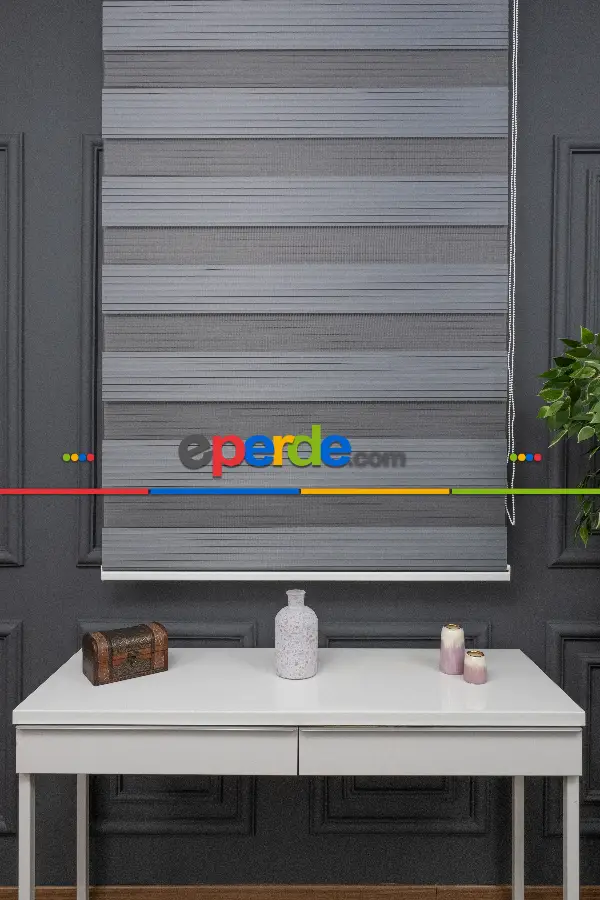 Zebra Perde - Geniş Pileli Zebra Perde