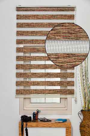 #üreticifirma %40 İndirimli!!! Kalın Bambu Lüx Kahverengi Zebra Perde Ozel Fiyat- Kahve