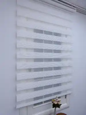 Zebra Perde - Beyaz - Dar Plise Model 425-01- Beyaz