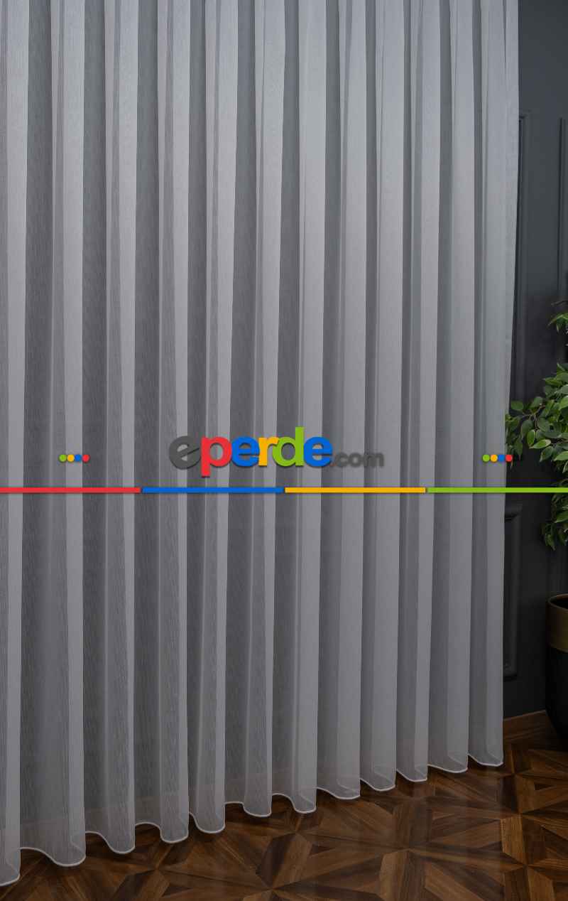 Simli Sade Tasarım Kubilay Tül Perde