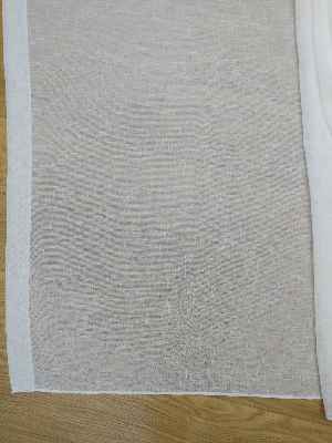 Kalın Düz Keten Tül Perde- Ekru