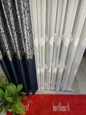 Brillant Serpme Desen Tül Perde Şok Fiyat Ağır Gramajlı Desenli Tül Perde