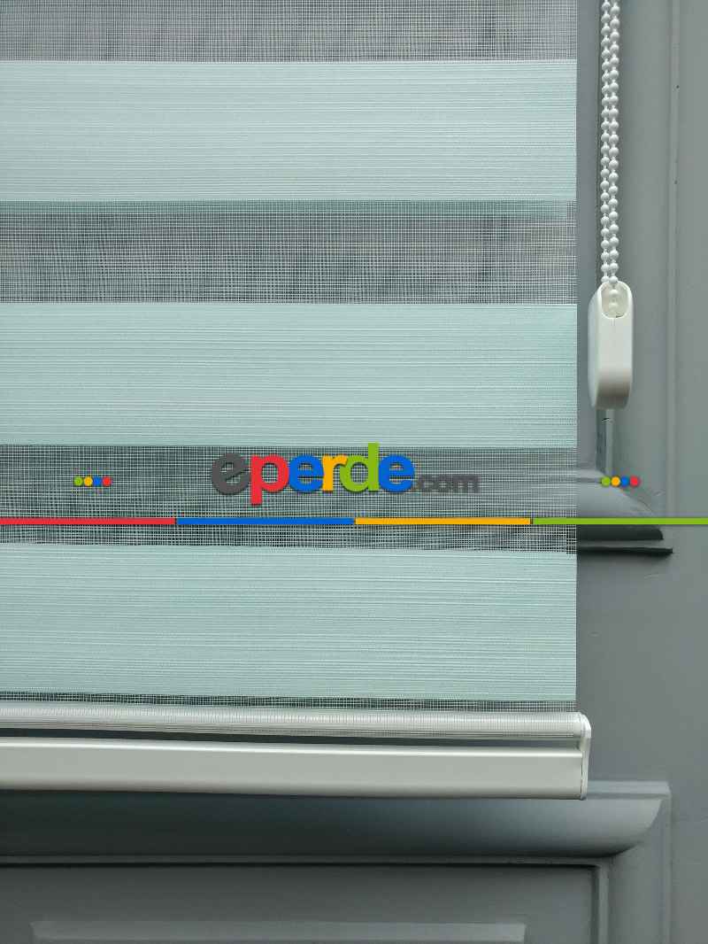 2025 Sezonu - Düz Bambu Zebra - Bambu Zebra Perde- Turkuaz