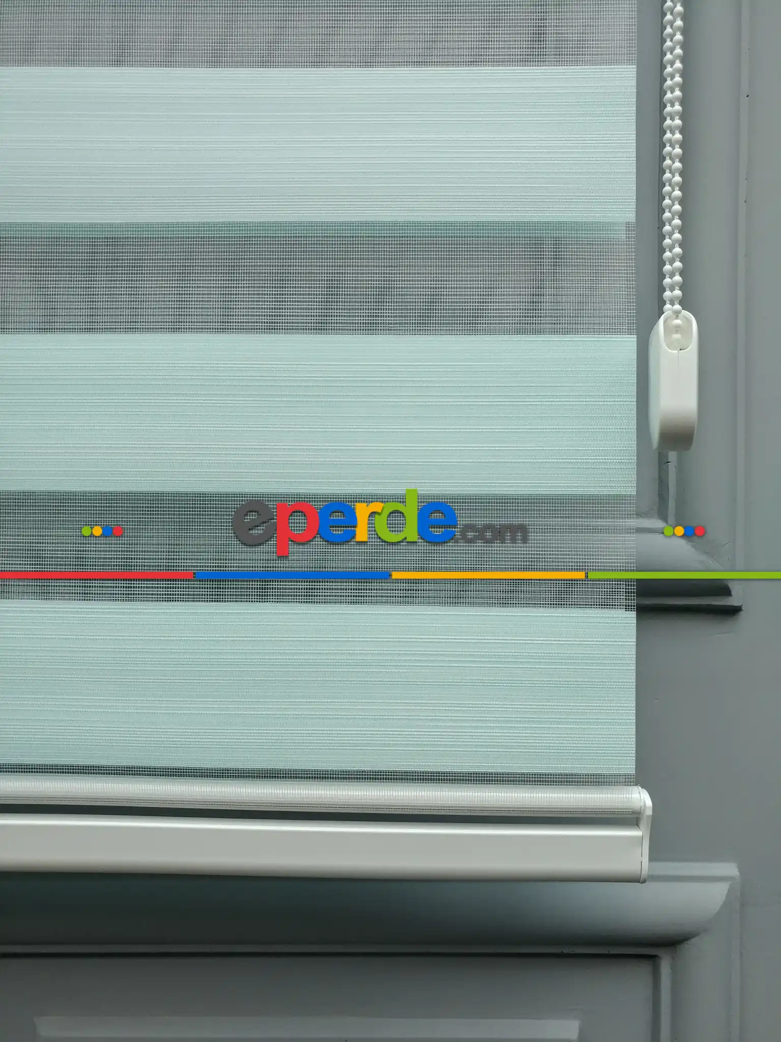 2025 Sezonu - Düz Bambu Zebra - Bambu Zebra Perde- Turkuaz