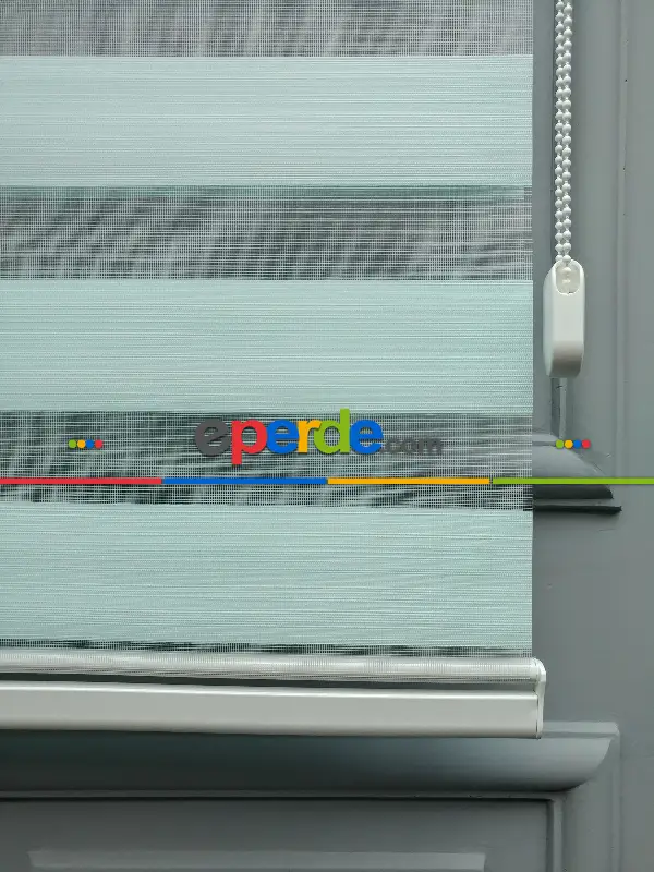 2025 Sezonu - Düz Bambu Zebra - Bambu Zebra Perde- Turkuaz