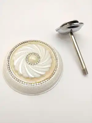 Renso Taşlı Fon Demiri Krem- Krem