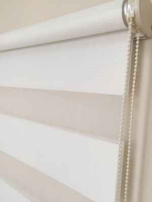 Zebra Perde Micro Pliseli Beyaz- Beyaz