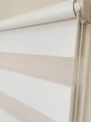 Zebra Perde Micro Pliseli Beyaz- Beyaz