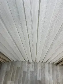 Oturma Odası - Premium Simli Pırlanta Ağır Gramajlı Dökümlü 1/3 Sık Pileli Ütü İstemeyen Tül Perde