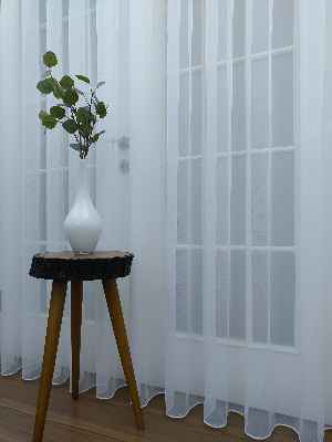 Salon Tül - Dönergücü Pırıltı Zemin Tül Perde Beyaz Renk 1.kalite- Beyaz