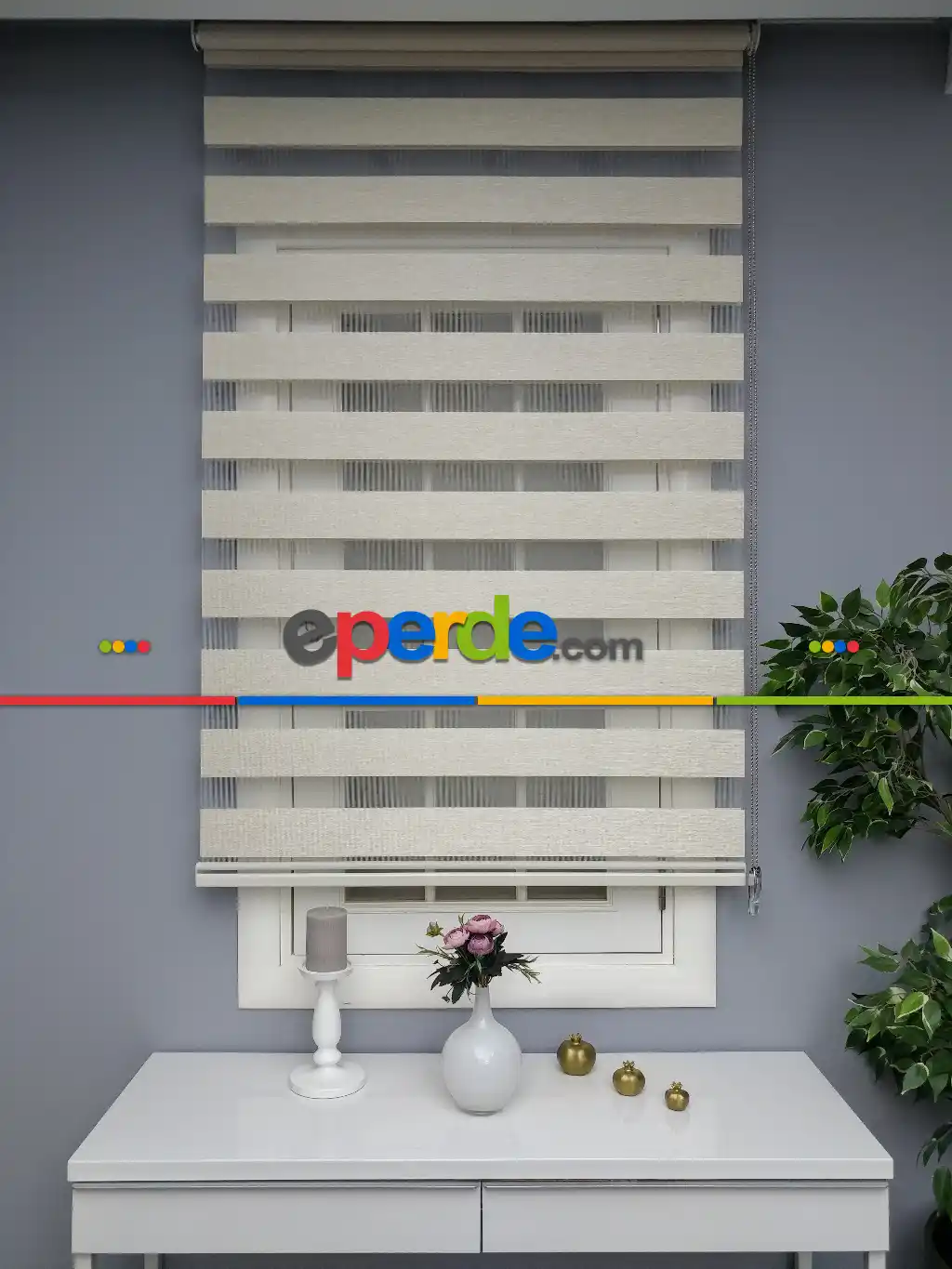 Perle Home Düz Zebra Perde