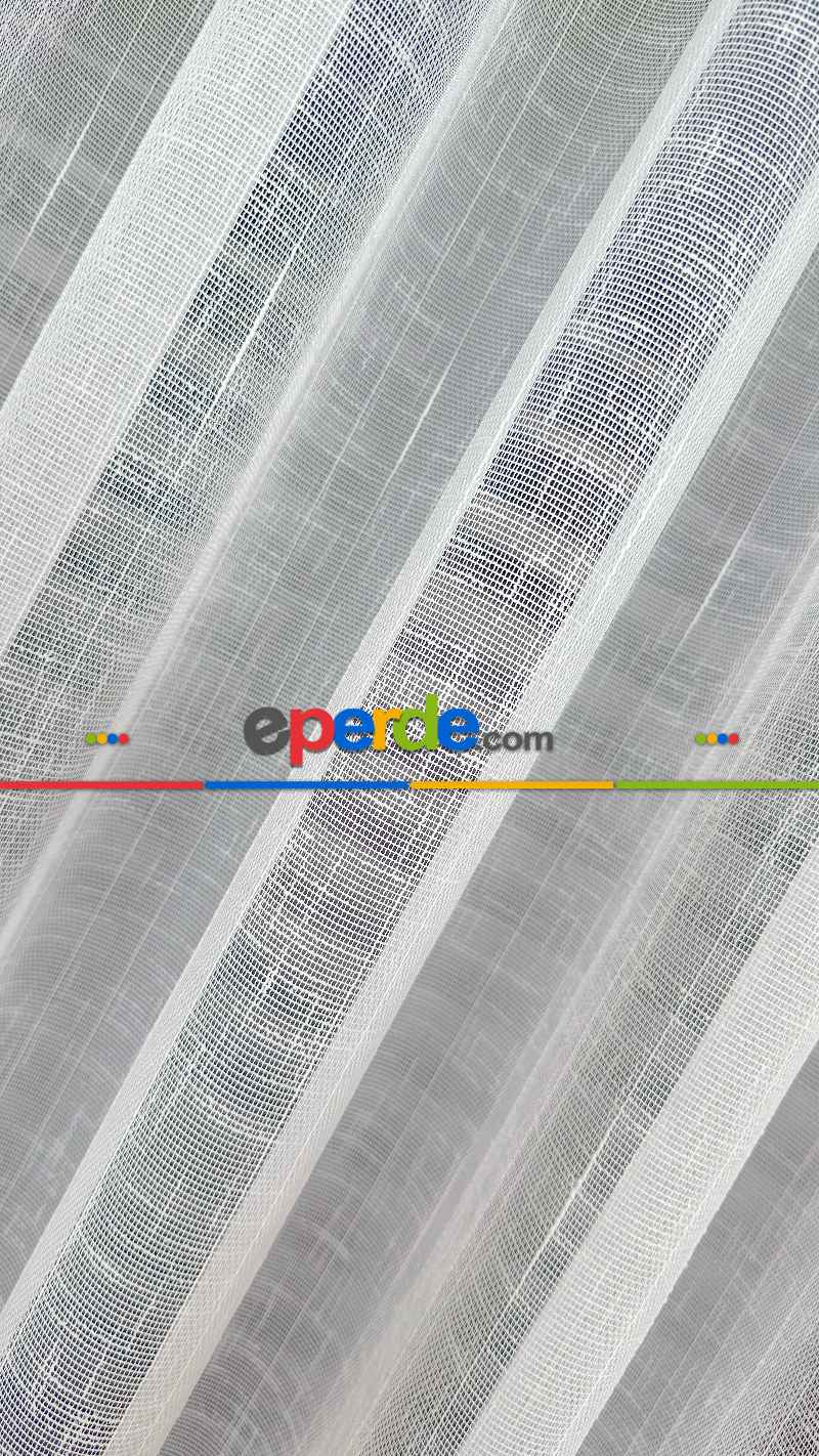 Mutfak - Natural Keten Tül Birinci Kalite İplikten Özel Üretilmiştir Ütü İstemez