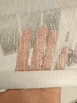 Çiftli Sistem Tül Stor Beyaz Örme Tül- Beyaz