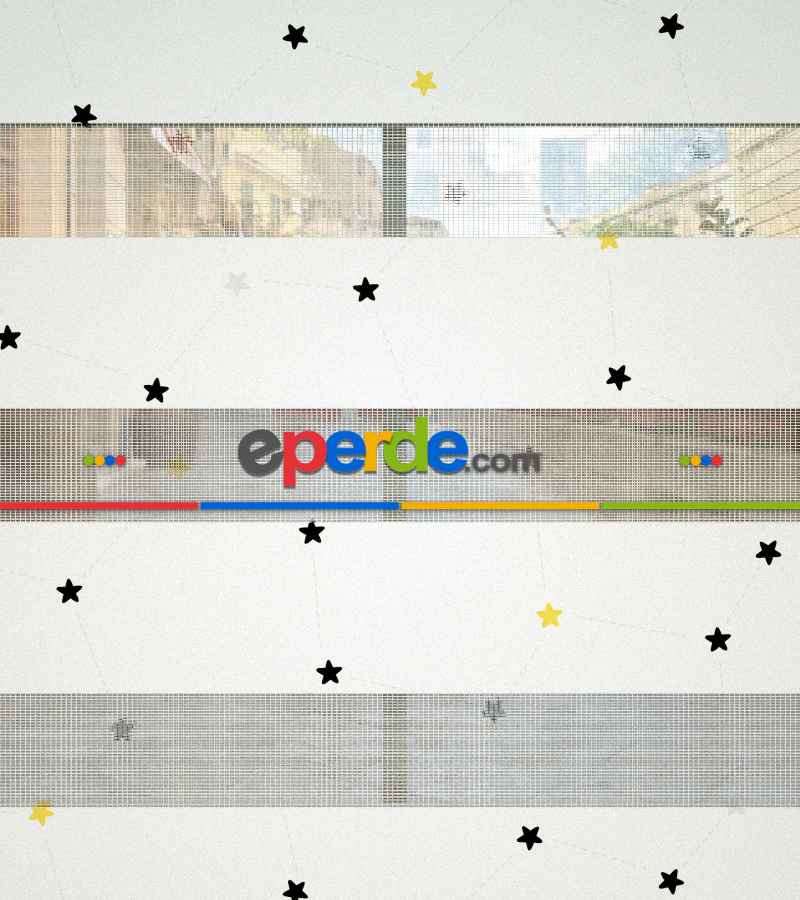 Siyah, Sarı Renklerde Küçük Yıldız Desenli Baskılı Zebra Perde