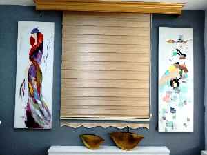 Bambu Zebra 2022 Sezonu Saman Sarısı Renk A Kalite Bambu Zebra Perde- Sarı