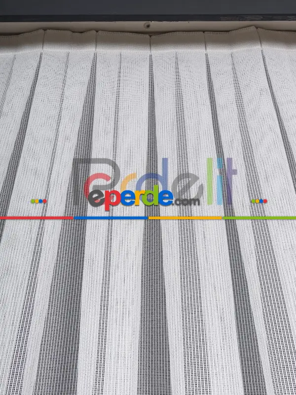 Kare File Dokulu Tül Perde - Yıkanabilir Gramajlı Kumaş