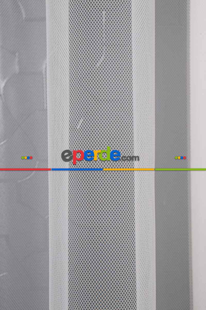 Yatak Odası - Ekru - Grek Düz Tül Perde