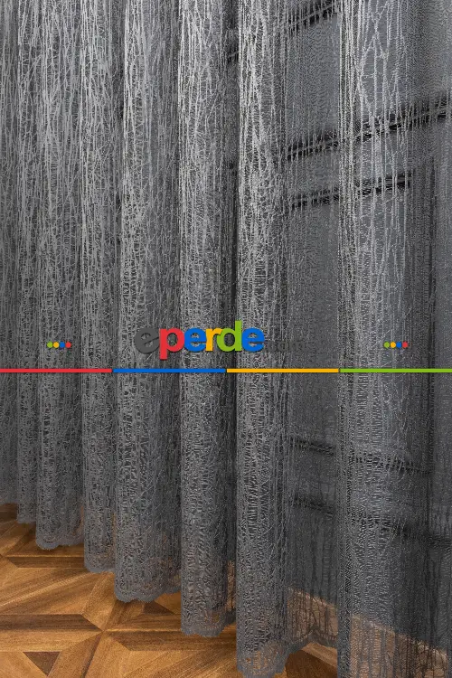 Gri Antrasit Füme Tül Camkırığı Tül