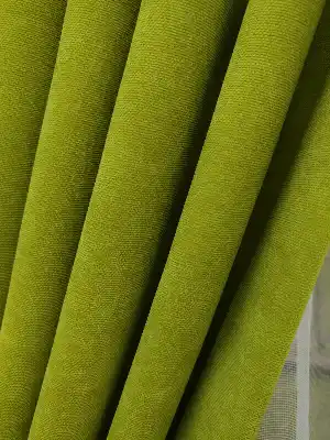 Yağ Yeşili Düz Fon Perde Dökümlü Birinci Kalite 300 Cm Geniş En Daha Hesaplı- Açık Yeşil