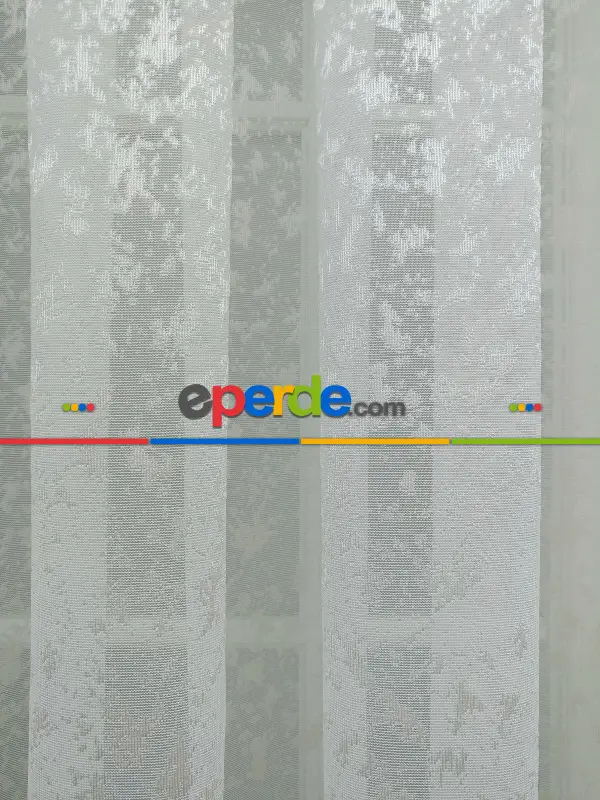 Özel Örme Dokulu Tül Perde 100% Orjinal Ürün- Ekru