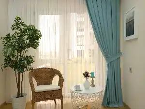 Salon Soft Mint Yeşili Fon Perde (180)- Mint