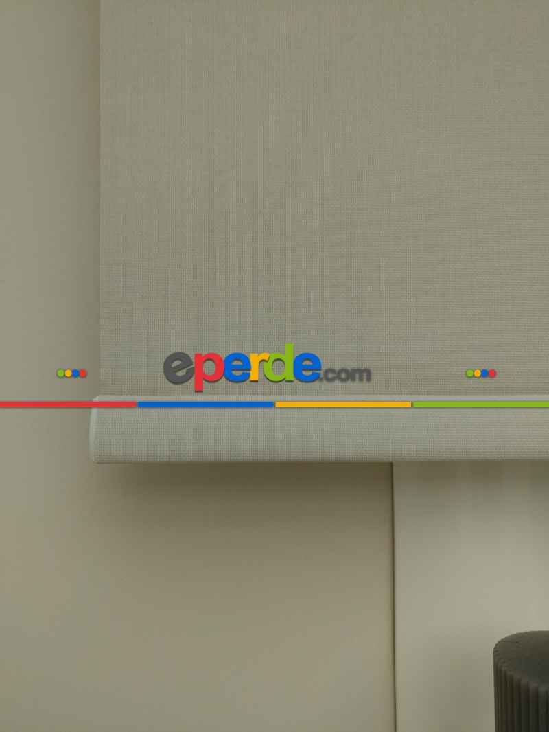 Oturma Odası Stor Perde - Stor Perde Panama Mat Serisi (pvc Kaplama) Kalın Dokulu- Bej