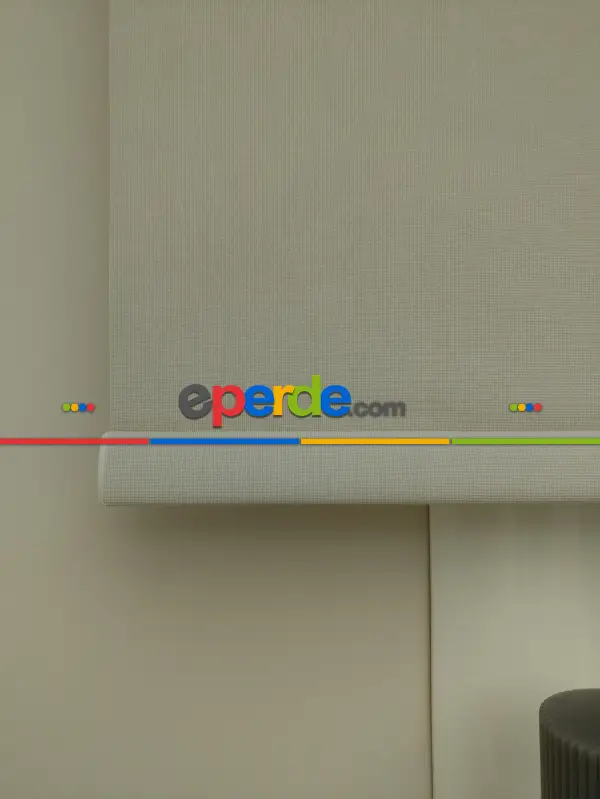 Salon Stor Perde - Stor Perde Panama Mat Serisi (pvc Kaplama) Kalın Dokulu- Bej