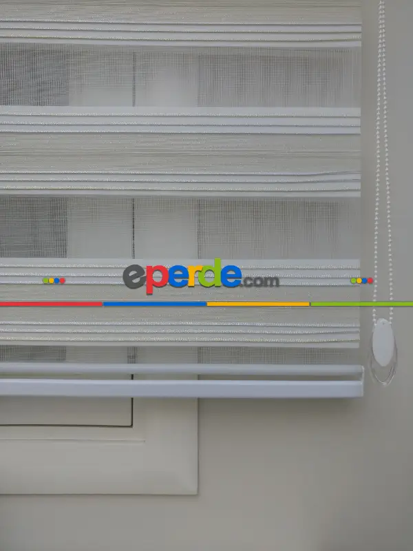 Elit Simli Pileli Krem Zebra Perde 43-1- Krem-altın Simli-gri Simli- Çok Renkli 3