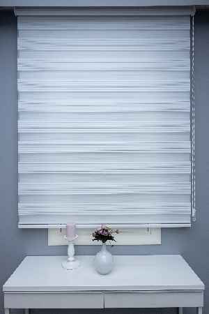 Salon Zebra Perde - Pliseli Zebra Perde 2021 Sezonu Dar Pliseli A Kalite Zebra Perde- Ekru