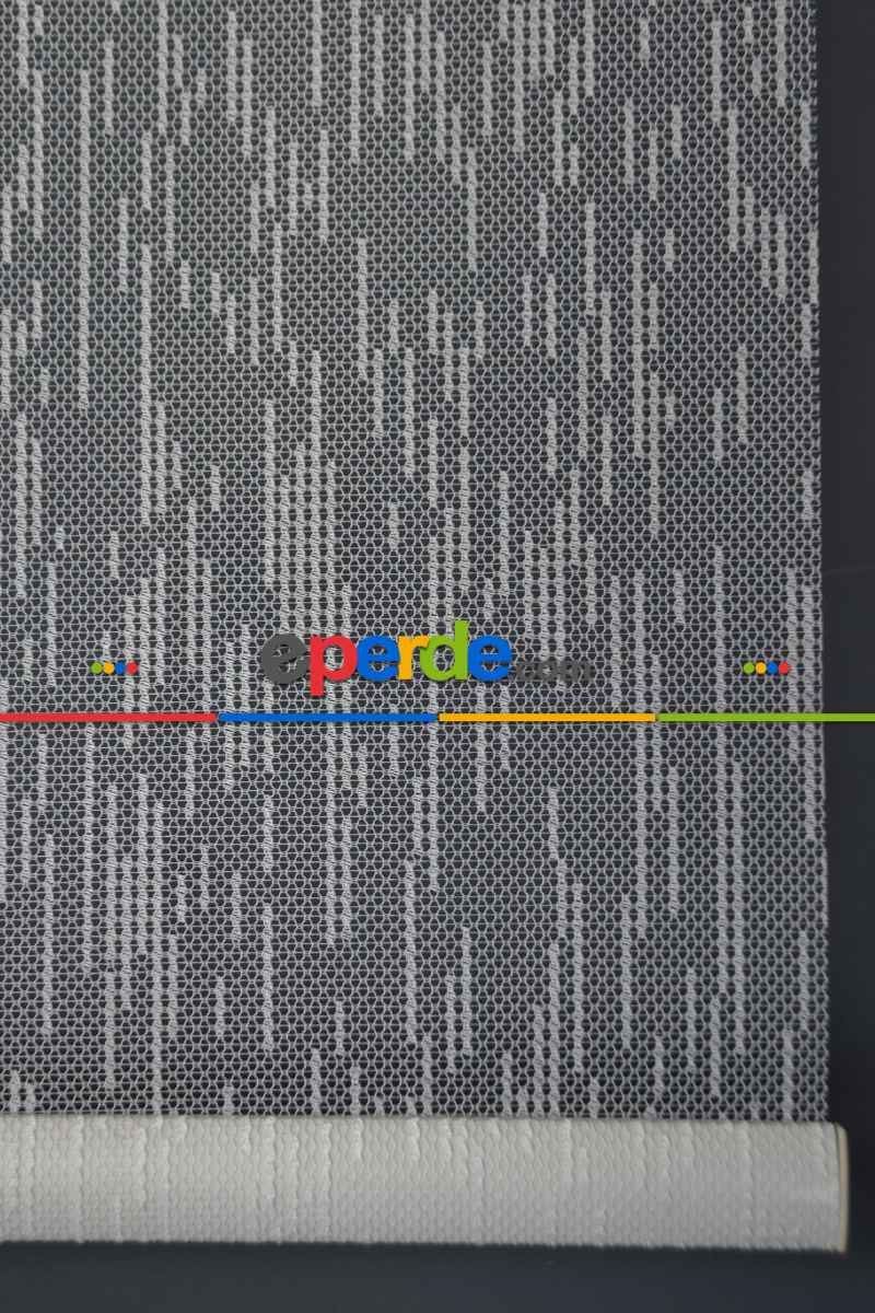 Halim Perdesan Dacuz-211 Beyaz Renk Etekli Veya Eteksiz Çift Mekanizmalı Tül Stor Perde