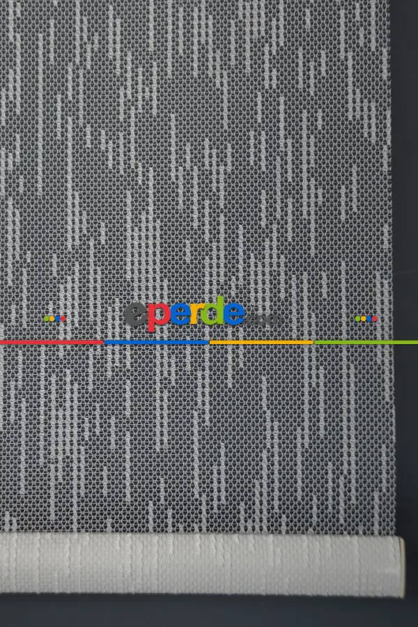 Halim Perdesan Dacuz-211 Beyaz Renk Etekli Veya Eteksiz Çift Mekanizmalı Tül Stor Perde