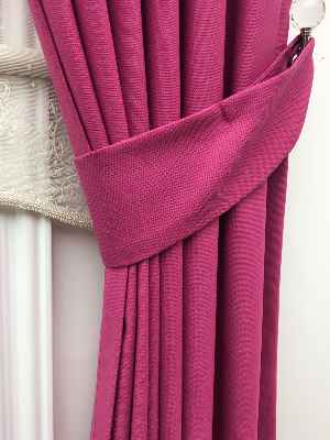 Fuşya Renk Düz Fon Perde- Fuşya