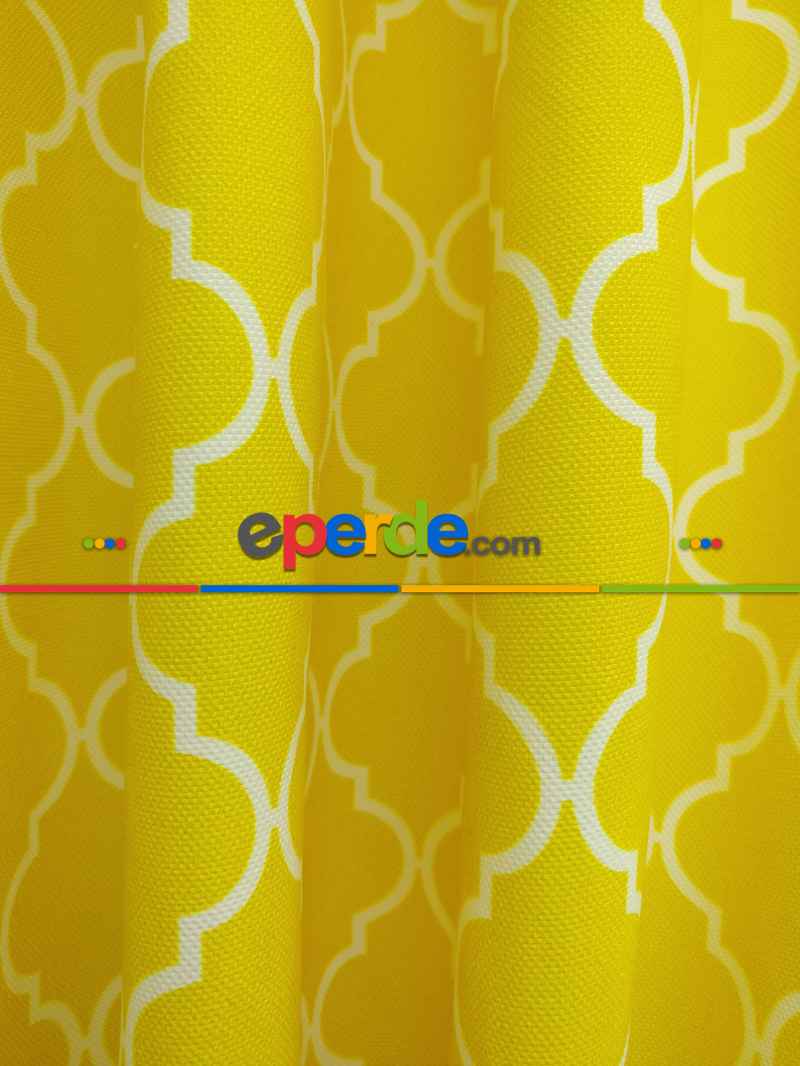 Mutfak Fon Perde- Sarı